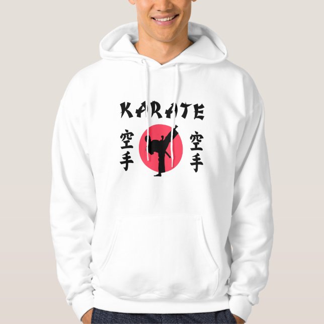 Karate Stigning Sol Hoodie (Framsida)