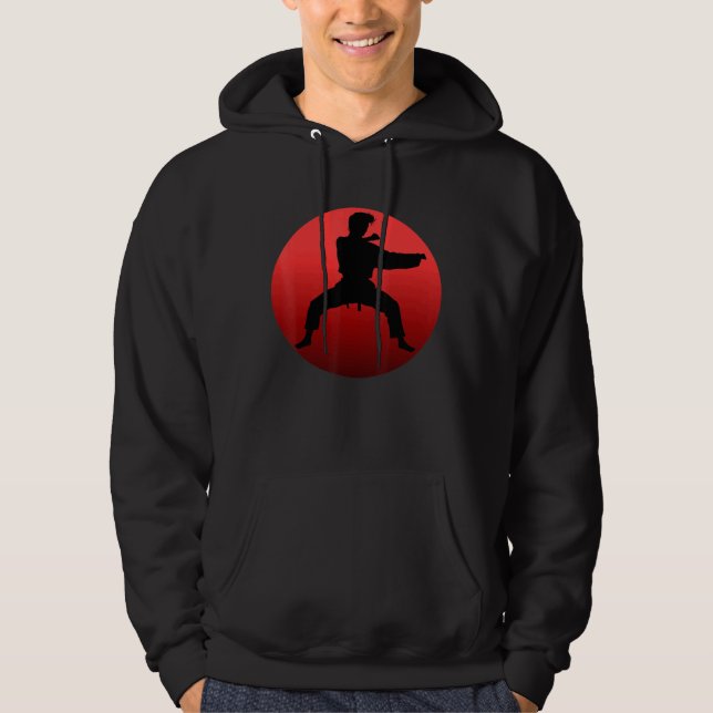 Karate Student Lacher Trainee Trainer Karateka Mor Hoodie (Framsida)