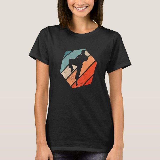 Karate svart bälte Gi uniform Karate T Shirt (Framsida)