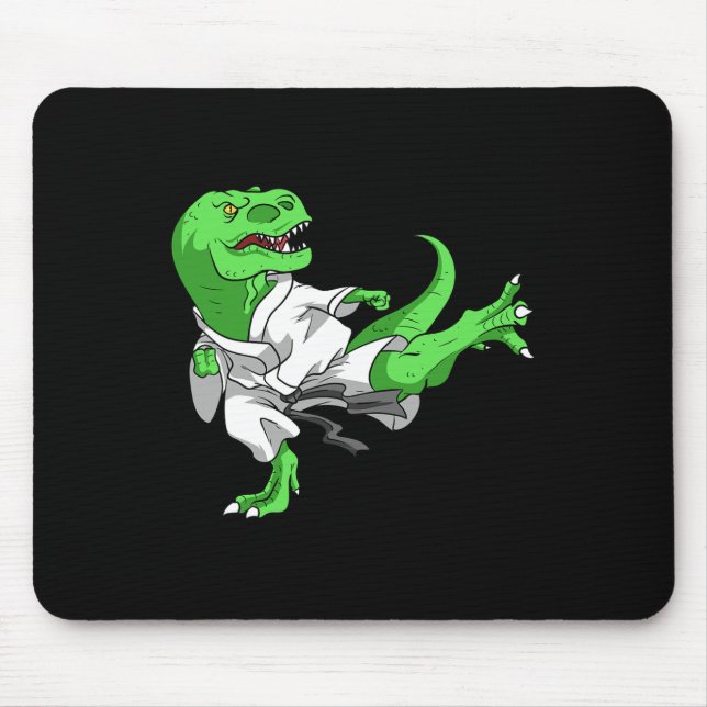 Karate T-rex Dino Student Dinosaur Lärare Karatek Musmatta (Framsidan)