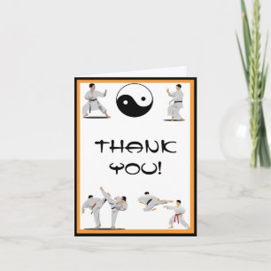 Karate Tackkort Card