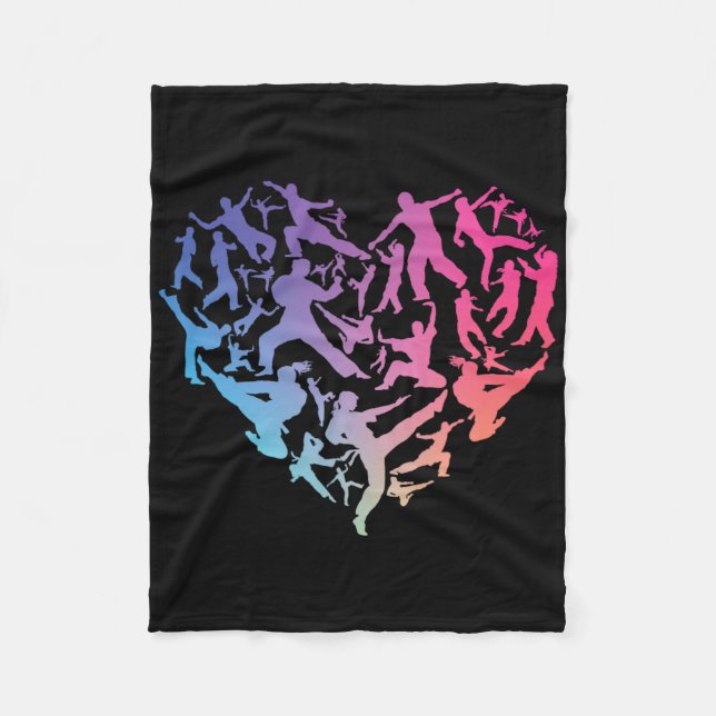 Karate Tae Kwon Do Fleecefilt (Framsidan)