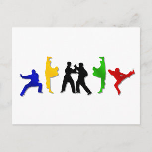 Karate Taekwando MMA Martial Arts Manar Idrottsman Vykort