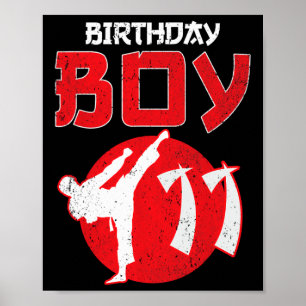 Karate Taekwondo 11 års gammal martialkonst från f Poster