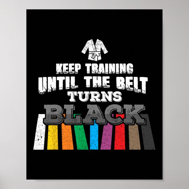 Karate Taekwondo - Behålla utbildning fram till Bä Poster (Framsidan)