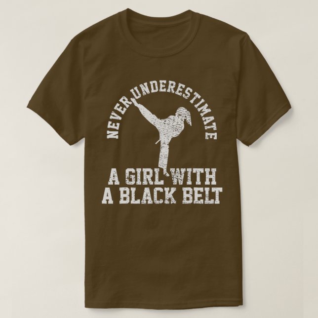 Karate Taekwondo Blackbelt T Shirt (Design framsida)