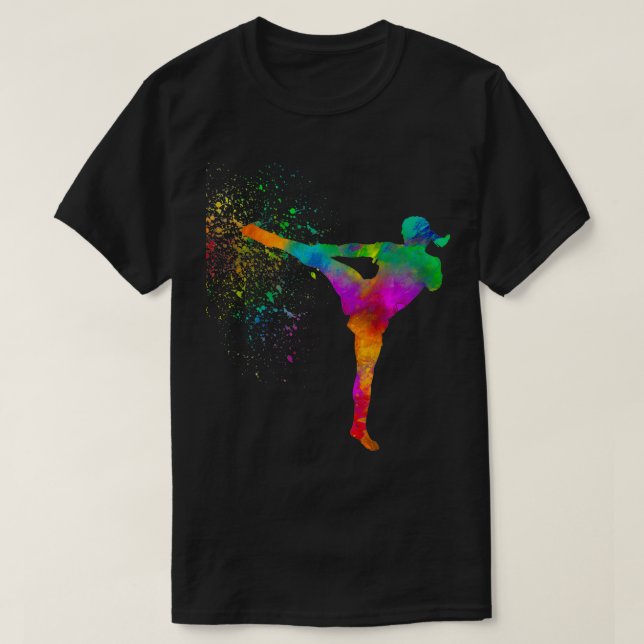 Karate taekwondo Competition in water 10 T Shirt (Design framsida)