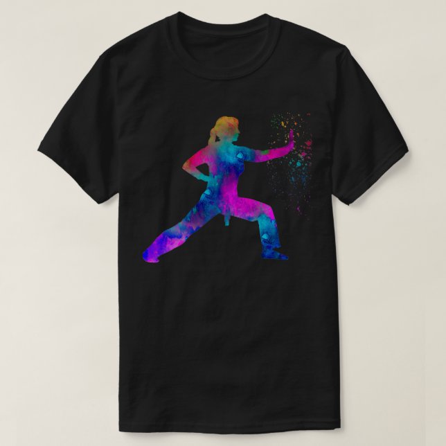 Karate taekwondo Competition in water 24 T Shirt (Design framsida)