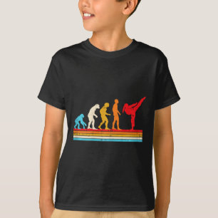Karate Taekwondo Evolution Tjej Hästsvans Spark Kv T Shirt