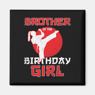 Karate Taekwondo Girl Mart Magnet
