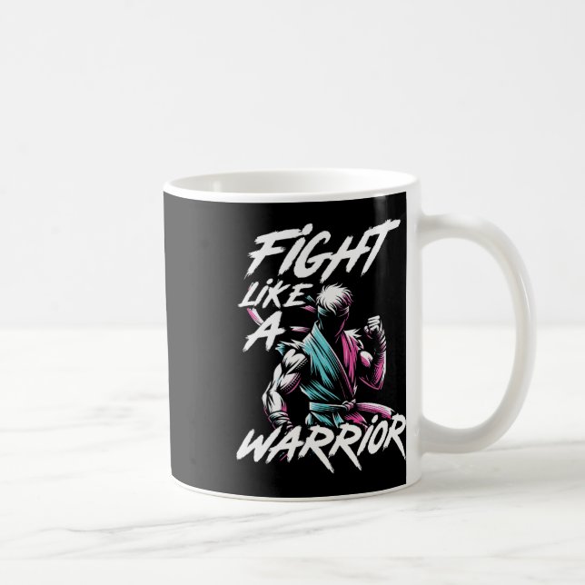 Karate Taekwondo Judo Motivation Jiu Jitsu Grappli Kaffemugg (Höger)