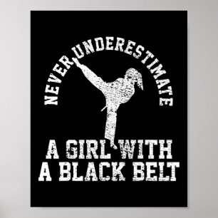 Karate Taekwondo Svart bälte Poster
