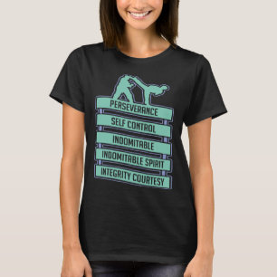 Karate Taekwondo Tenets Black Bälte Karate Trainer T Shirt