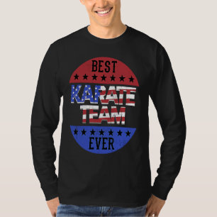 Karate Team Självständighetsdag Patriotisk Karatek T Shirt