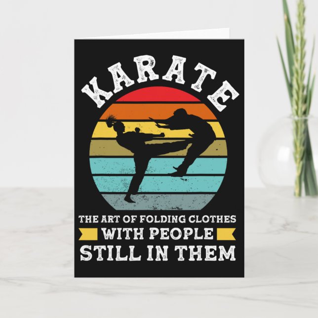 Karate The Art Of Folding Clothes Martial Arts  Kort (Framsida)