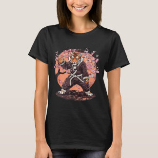 Karate Tiger Sakura Blommor Taekwondo Jiu-Jitsu T Shirt