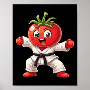 Karate Tomat Judogi Kraft Rolig Kampsport Desi Poster