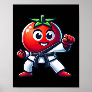Karate Tomat Roligaste Kampsportdesign För Alla Poster