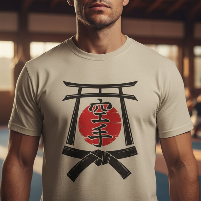 Karate - Torii gate, Sun and Kanji  T Shirt (Skapare uppladdad)