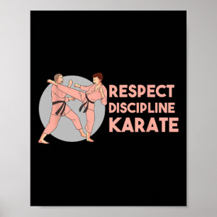 Karate Träningsdisciplin Sport Kampkonst Poster