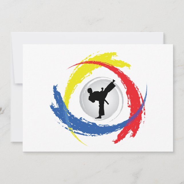 Karate Tricolor Emblem (Framsida)