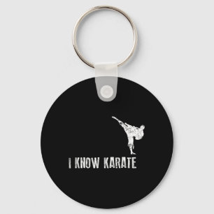 Karate-tröja Jag vet karate Cool present till kamp Nyckelring