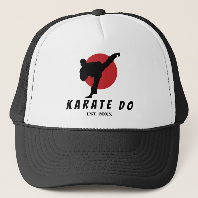 Karate Turneringslössläpp Martial Arts Hatt Keps (Framsida)