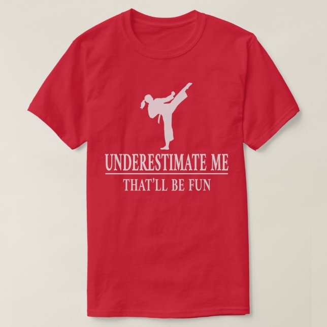 Karate Underestimat mig, Dam Empowerment3428 T Shirt (Design framsida)