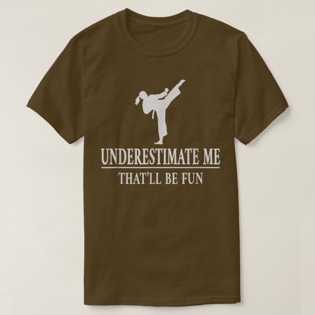 Karate Underestimat mig, Dam Empowerment3429 T Shirt (Design framsida)