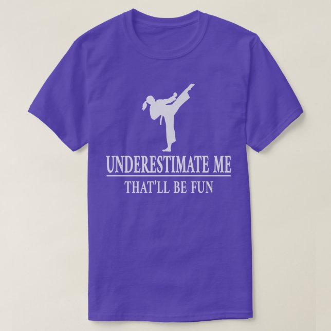 Karate Underestimat mig, Dam Empowerment 3427 T Shirt (Design framsida)
