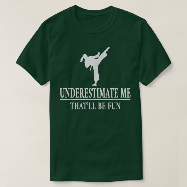 Karate Underestimat mig, Dam Empowerment 3430 T Shirt (Design framsida)