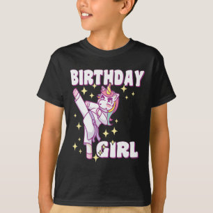 Karate Unicorn Girl T Shirt