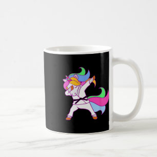 Karate Unicorn Karatecorn Girls Kaffemugg