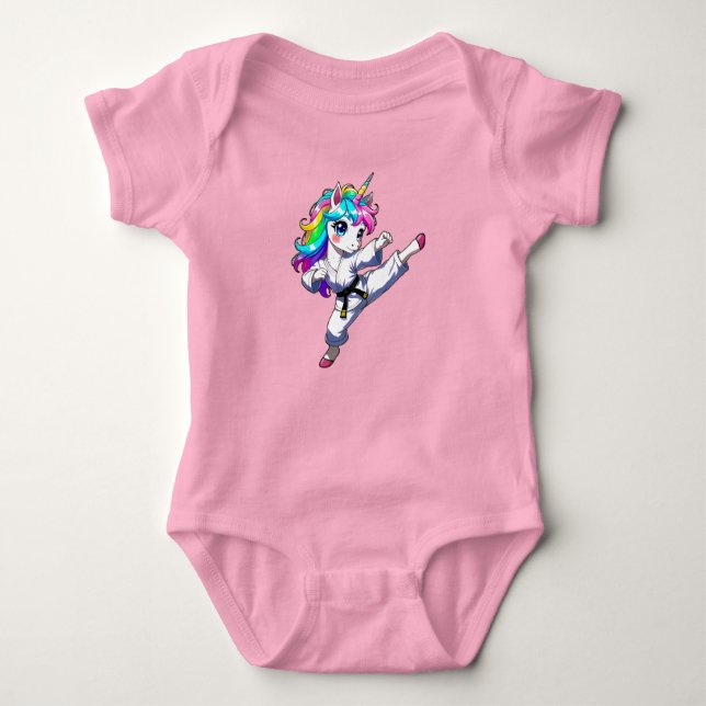Karate unicorn  t shirt (Framsida)