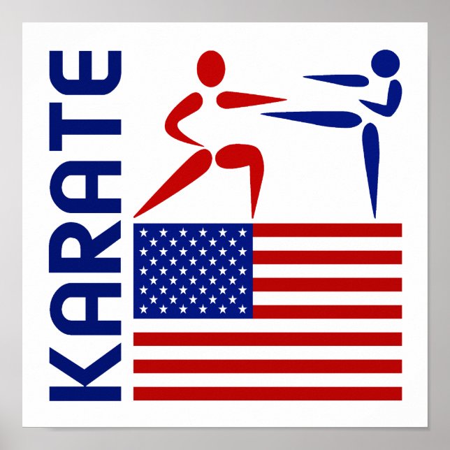 Karate United Stater Poster (Framsidan)