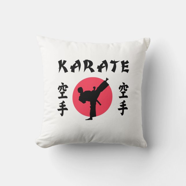 Karate Uppgående Sol  Kudde (Framsida)