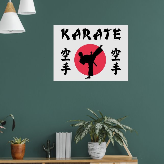 Karate Uppgående Sol  Poster (Vardagsrum 1)