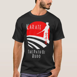 Karate Väg i Budo, Samurai Martial Arts Bushido T Shirt