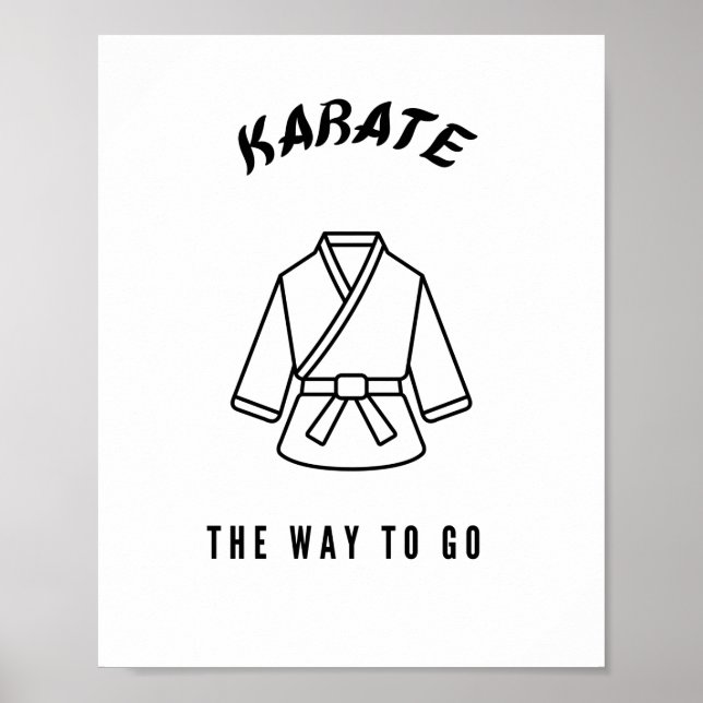Karate vägen dit poster (Framsidan)