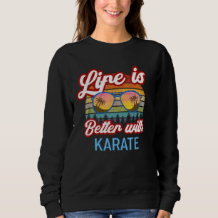Karate Vintage Sunset Life (ung. solnedgången i )  T Shirt