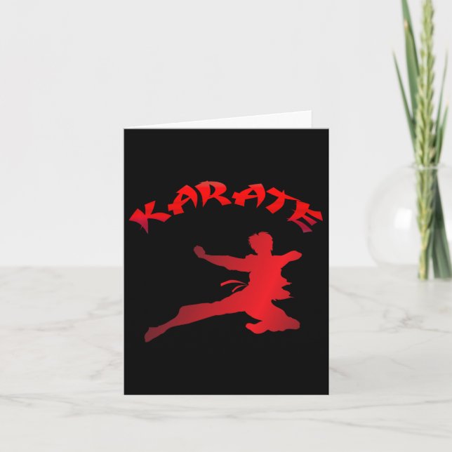 Karate Vuxen och Ungdomskonst Kort (Framsida)