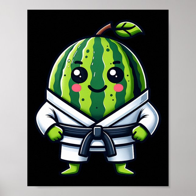 Karate Watermelon Champion Poster (Framsidan)