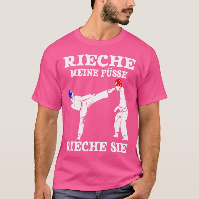 Karate with Kickboxing Design T Shirt (Framsida)