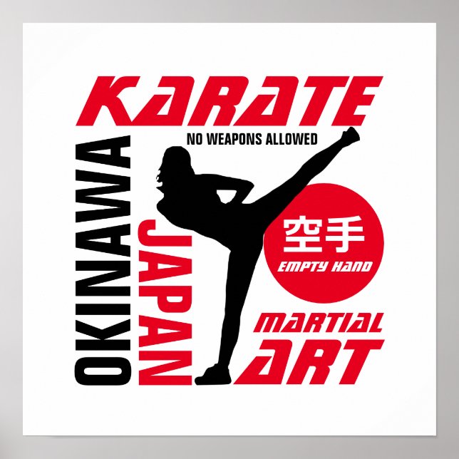 Karate Woman Poster (Framsidan)