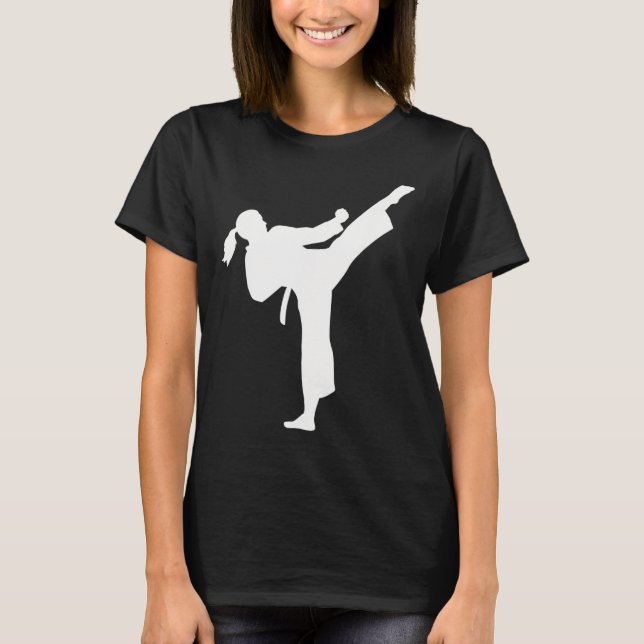 Karate Woman T Shirt (Framsida)