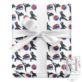 Karate Wrapping Papper Presentpapper