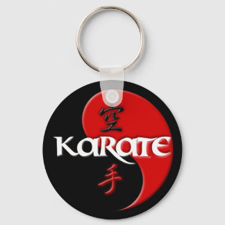 Karate Yin Yang Mörk Nyckelring