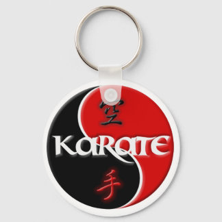 Karate Yin Yang Nyckelring