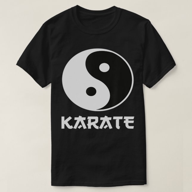 Karate Yin Yang T Shirt (Design framsida)