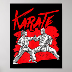 Karatebälte kampsport tränare poster